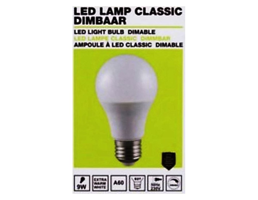 Λαμπτήρας Benson LED Classic Dimmable A60 E27 - 9W