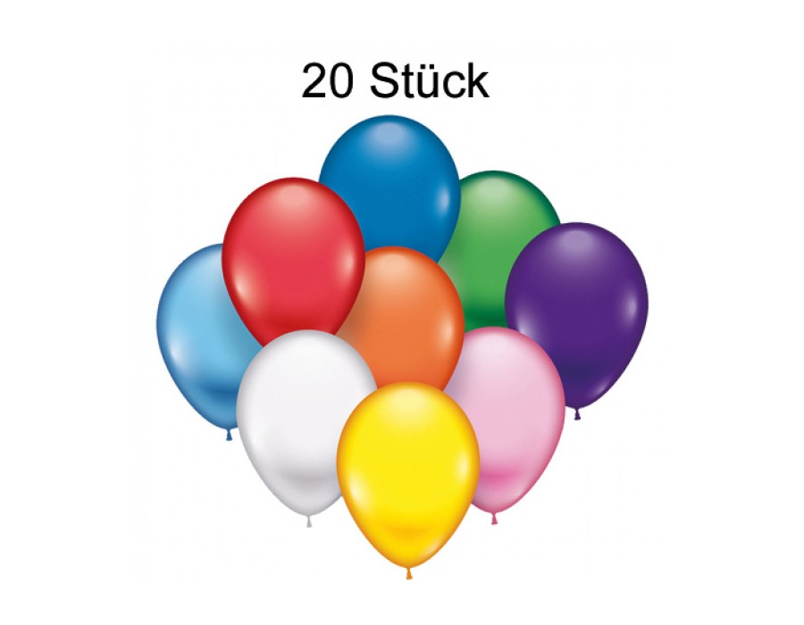 20 μπαλόνια το καθένα με διάμετρο 22 cm