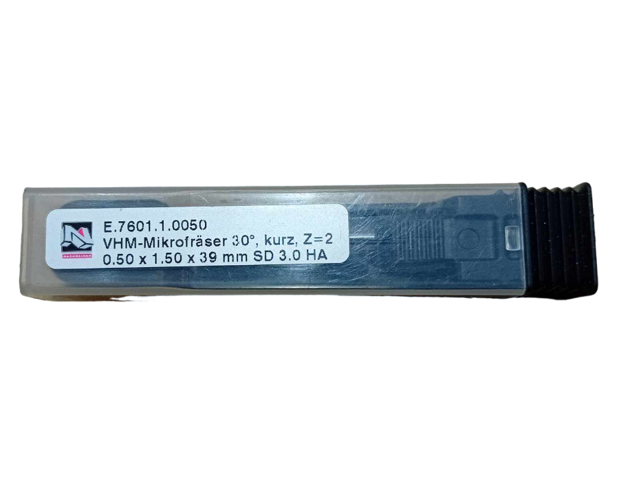 Κονδύλια Φρέζας Καρβιδιου E.7601.1.0050 VHM-Mikrofraser 30°, Kurz, Z_2 0.5x1.5x39mm SD 3.0 HA