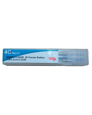 Κονδύλια Φρέζας Καρβιδιου 4GMills SEME0101002E 2F Corner Radius 1(R0.2)x6x2.5x50