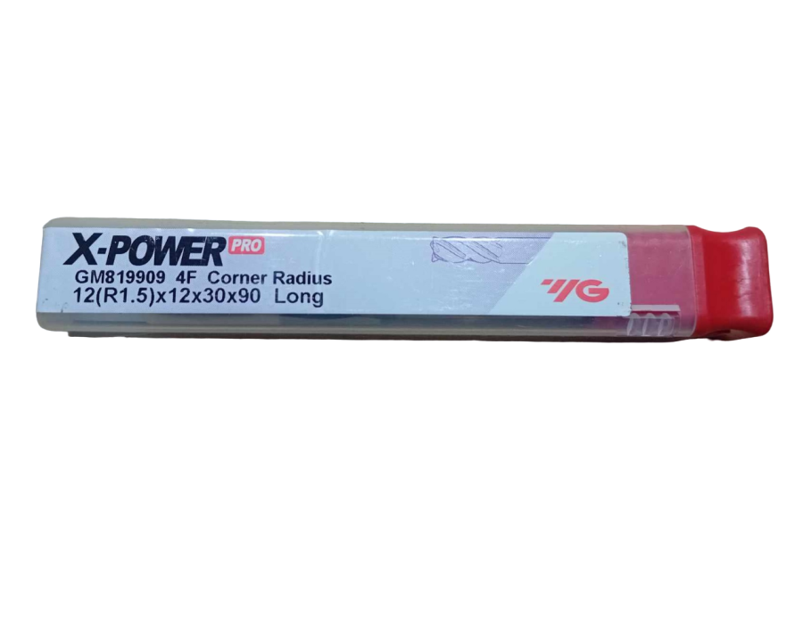 Κονδύλια Φρέζας Καρβιδιου X-Power GM819909 4F Corner Radius 12(R1.5)x12x30x90 Long