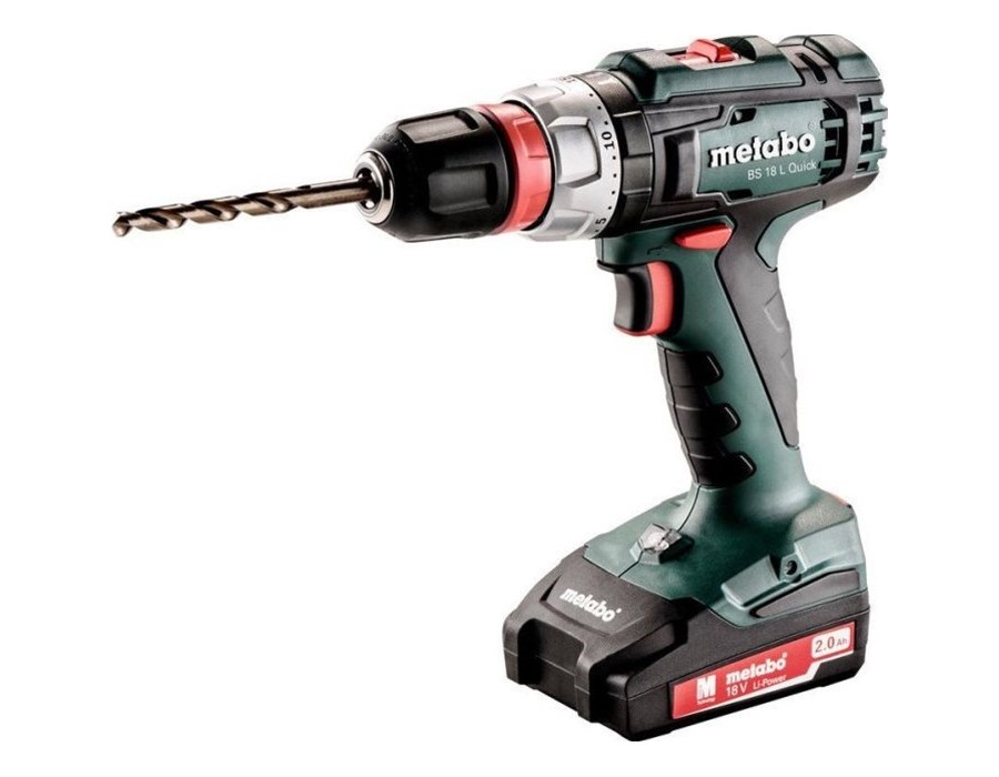 Metabo BS 18 L Set Δραπανοκατσάβιδο Μπαταρίας 18V 2x2Ah