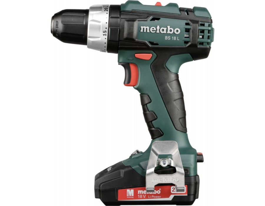 Metabo BS 18 L Set Δραπανοκατσάβιδο Μπαταρίας 18V 2x2Ah