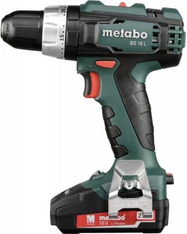 Metabo BS 18 L Set Δραπανοκατσάβιδο Μπαταρίας 18V 2x2Ah