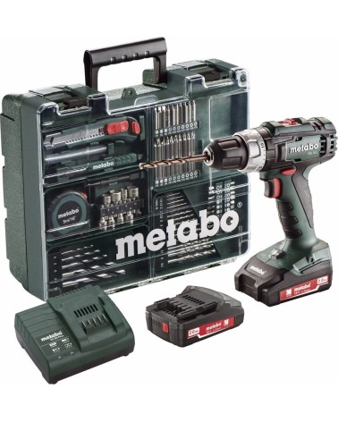 Metabo BS 18 L Set Δραπανοκατσάβιδο Μπαταρίας 18V 2x2Ah