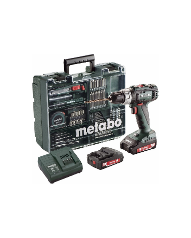 Metabo BS 18 L Set Δραπανοκατσάβιδο Μπαταρίας 18V 2x2Ah